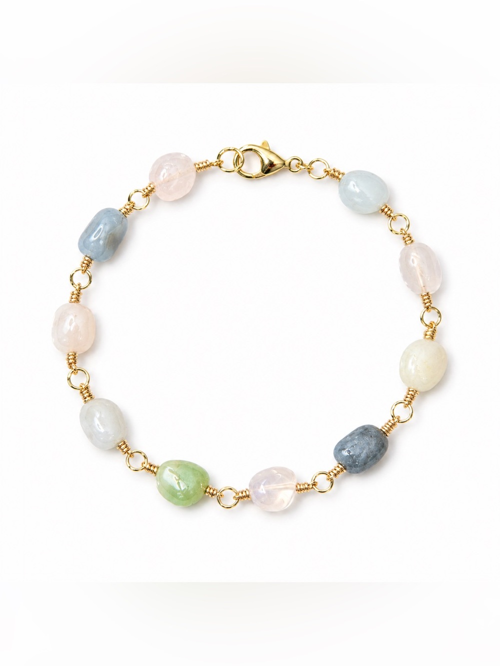 Handmade Morganite Bracelet